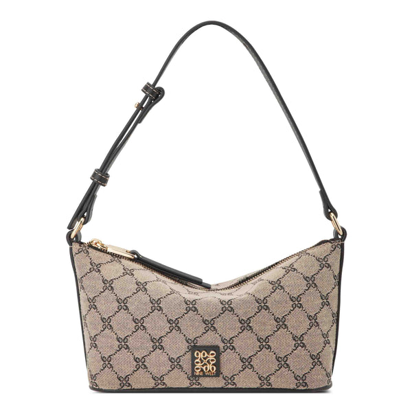 Anders Shoulder Bag - Natural Logo Black | Nine West