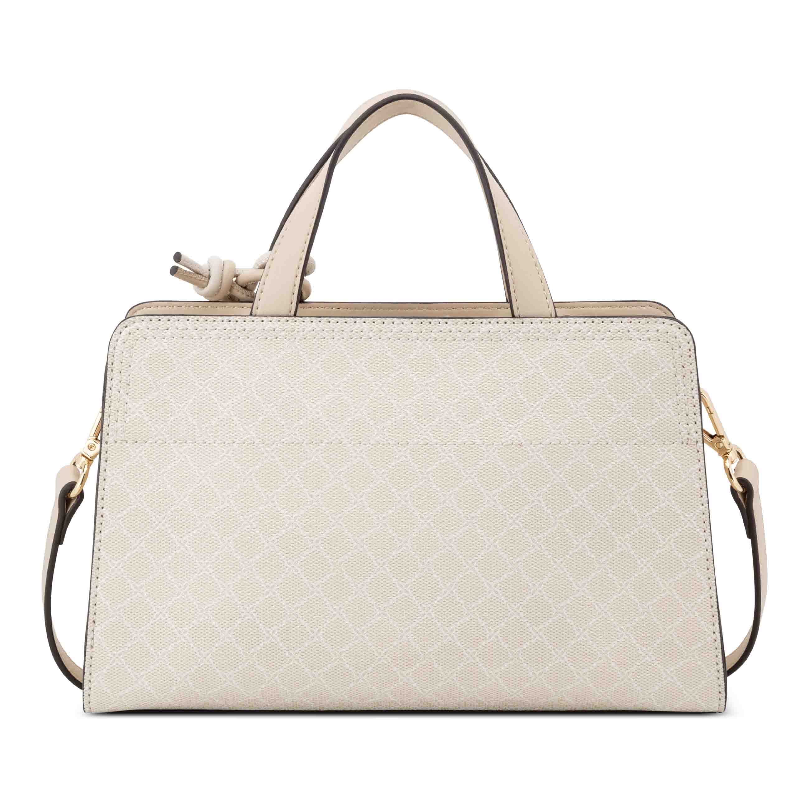 Khora E/W Satchel Crossbody - Cream Logo Beige | Nine West