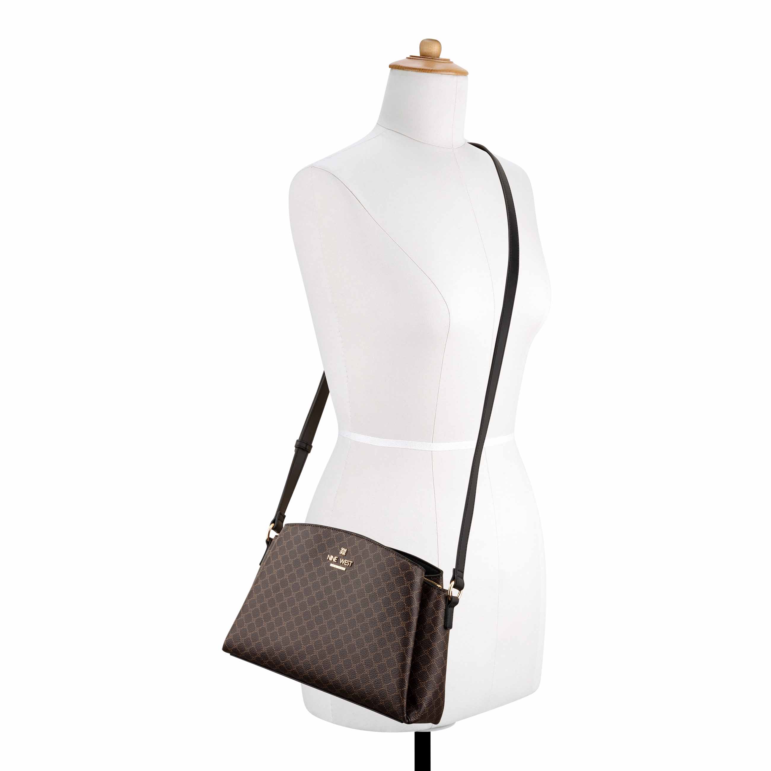 Luela Crossbody - Brown/Black | Nine West