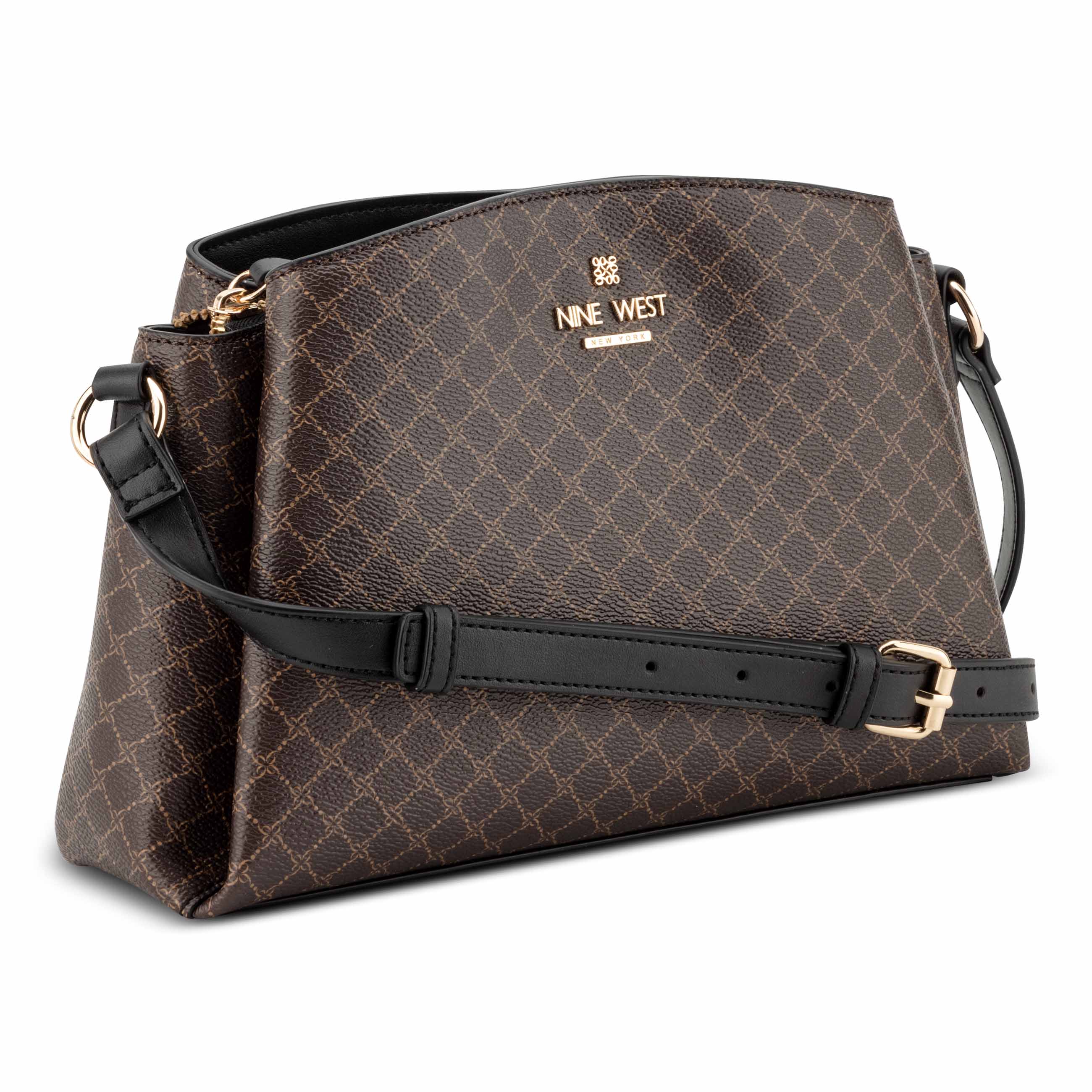 Luela Crossbody - Brown/Black | Nine West