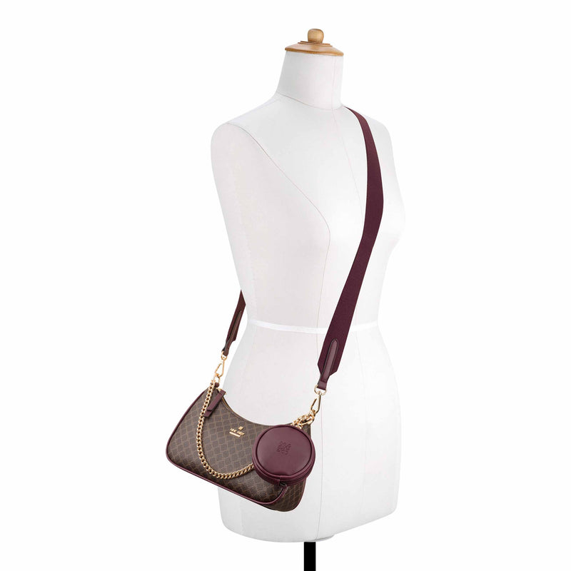 Luela Convertible Shoulder Crossbody Bag Duo with Pouch Gift Set
