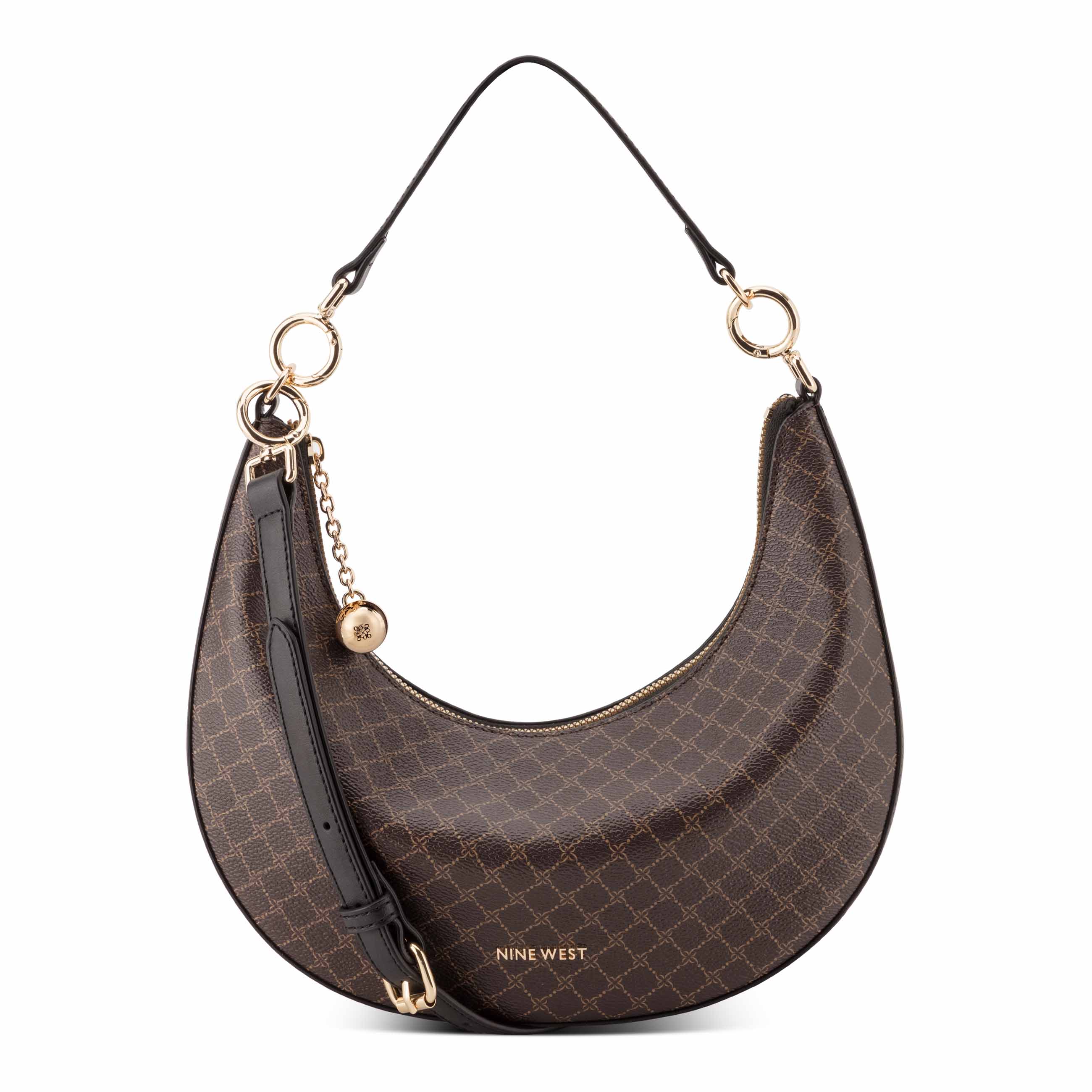 Brantlee Convertible Shoulder Crossbody - Brown/Black | Nine West
