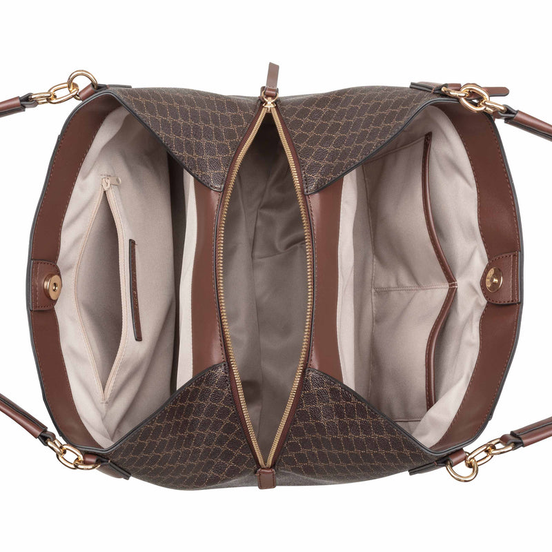 Deacon Large Triple Compartment Shoulder Bag