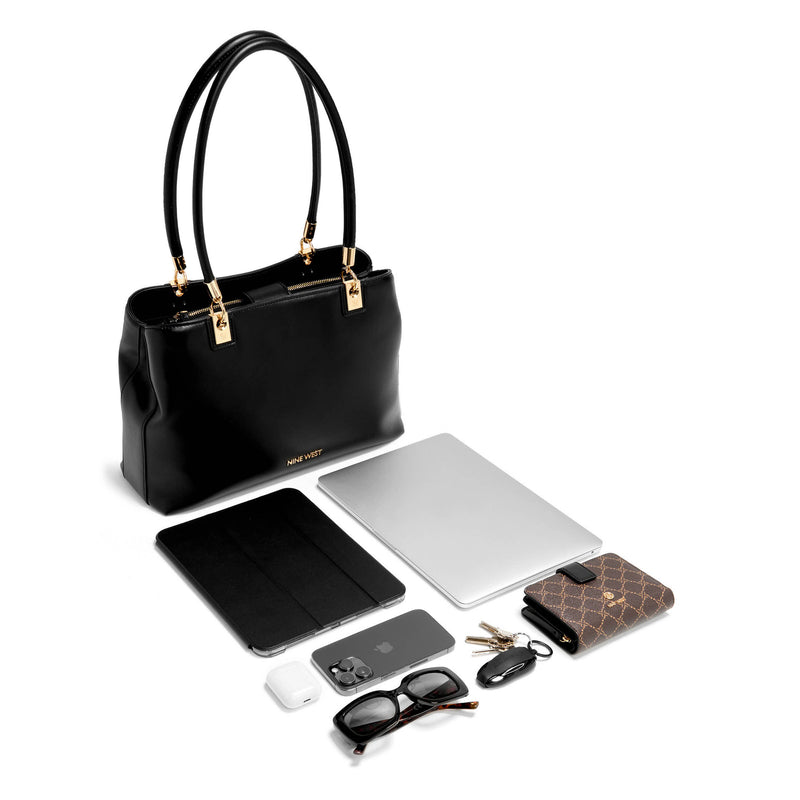 Nine West Shonda Borsa Tote – Triplo Scomparto, Spallacci Comodi, Design Elegante Per Lavoro E Tempo Libero