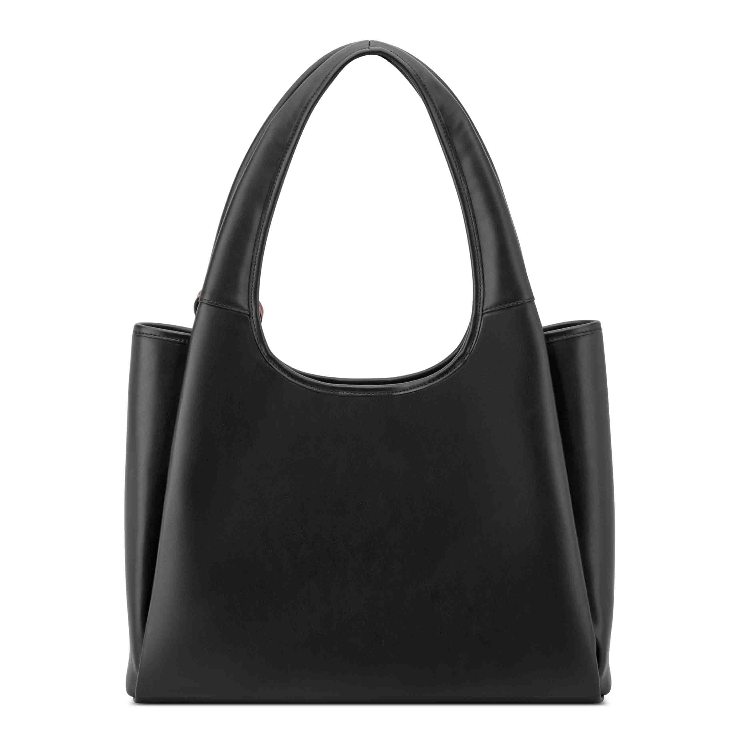 Priya Triple Compartment Shoulder Bag - Black | Nine West