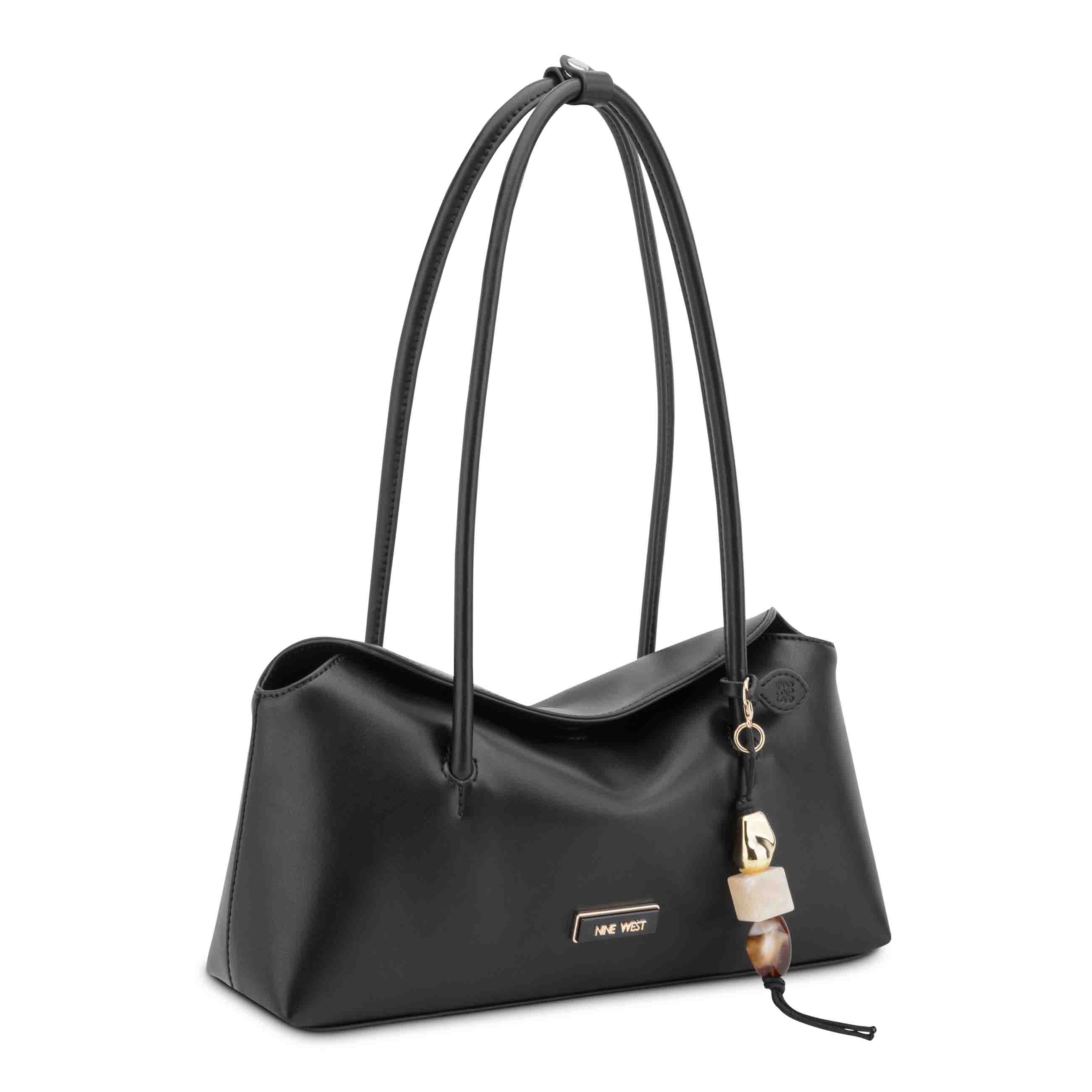 Samera Shoulder Satchel - Black | Nine West