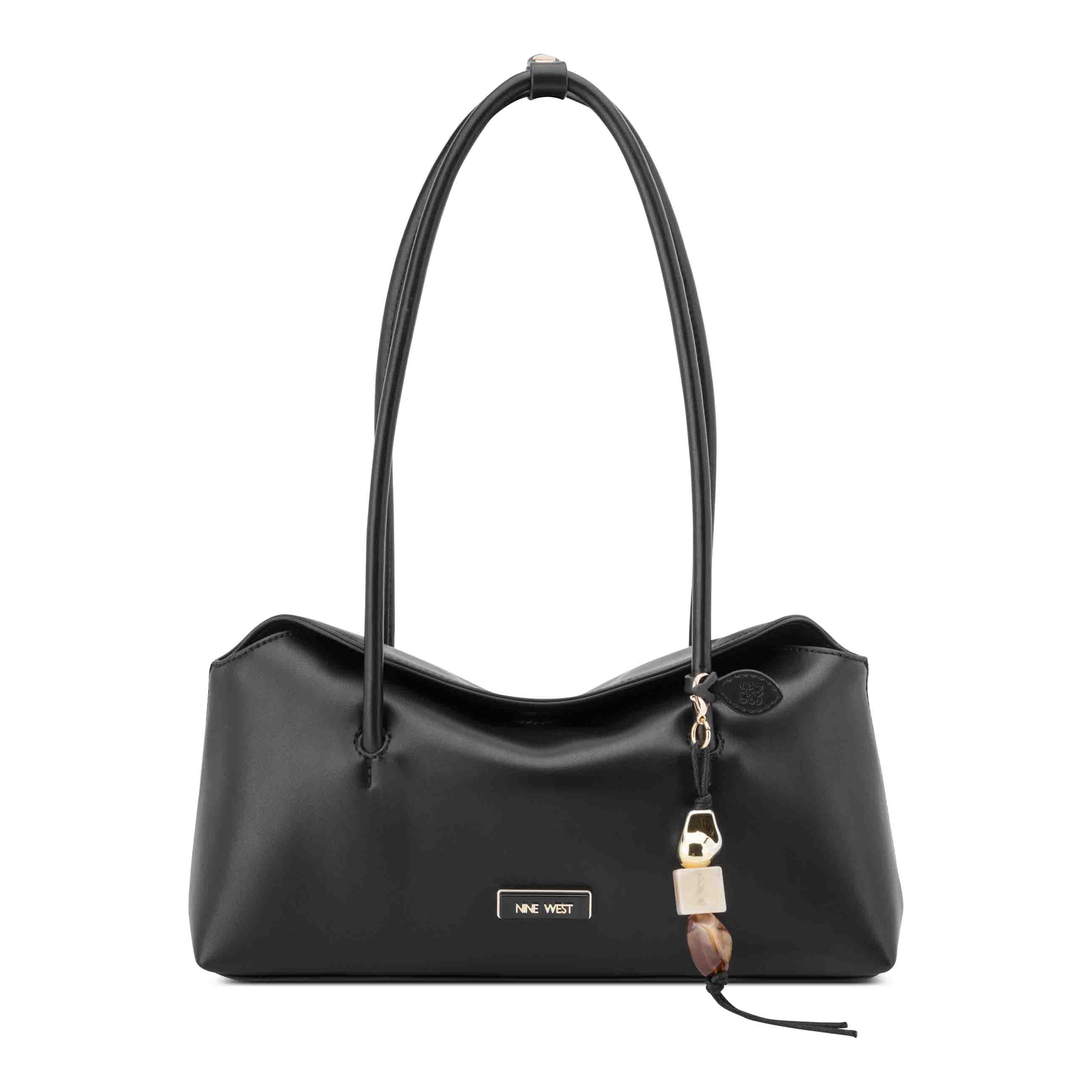 Samera Shoulder Satchel - Black | Nine West