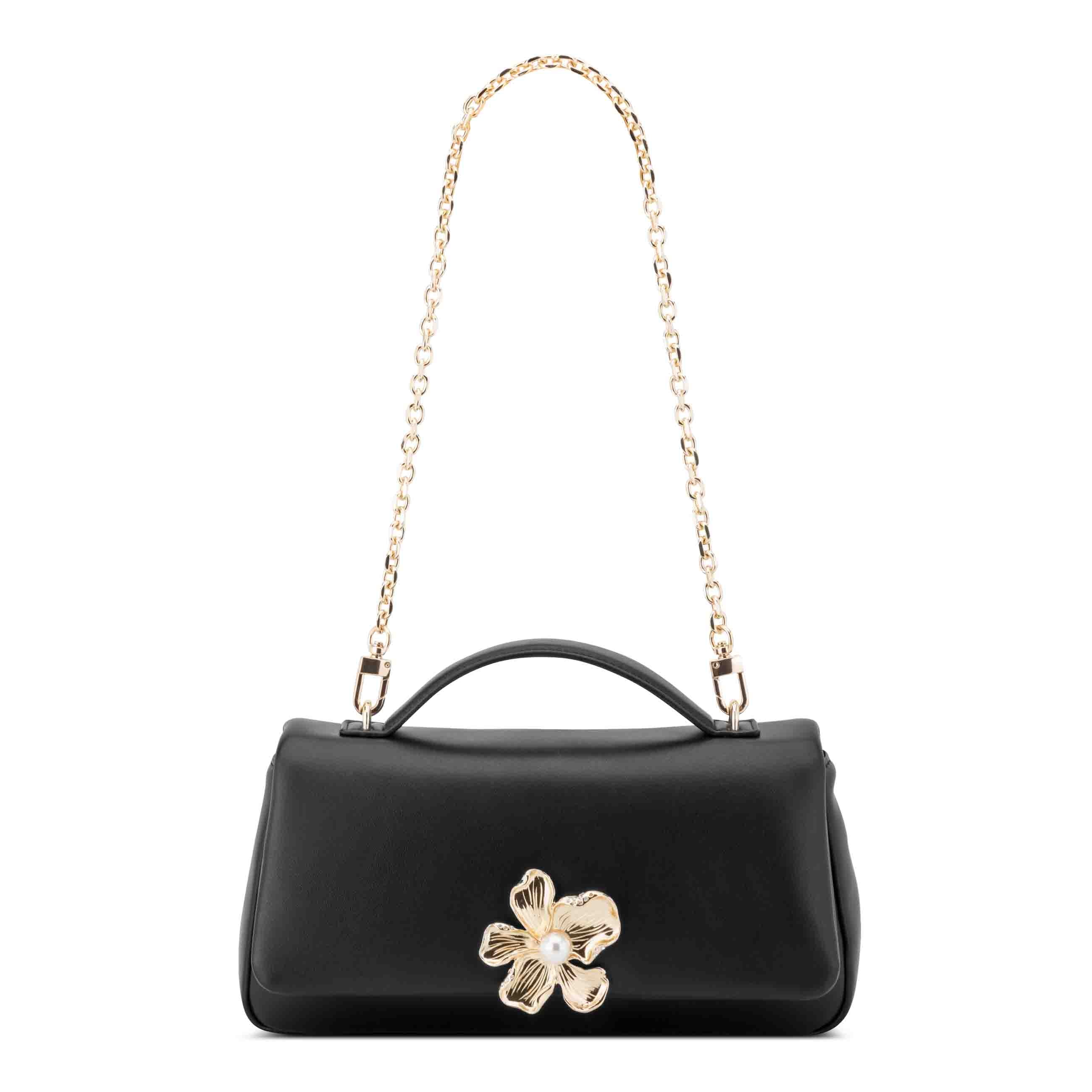 Georgena Flap Shoulder Bag Clutch - Black | Nine West