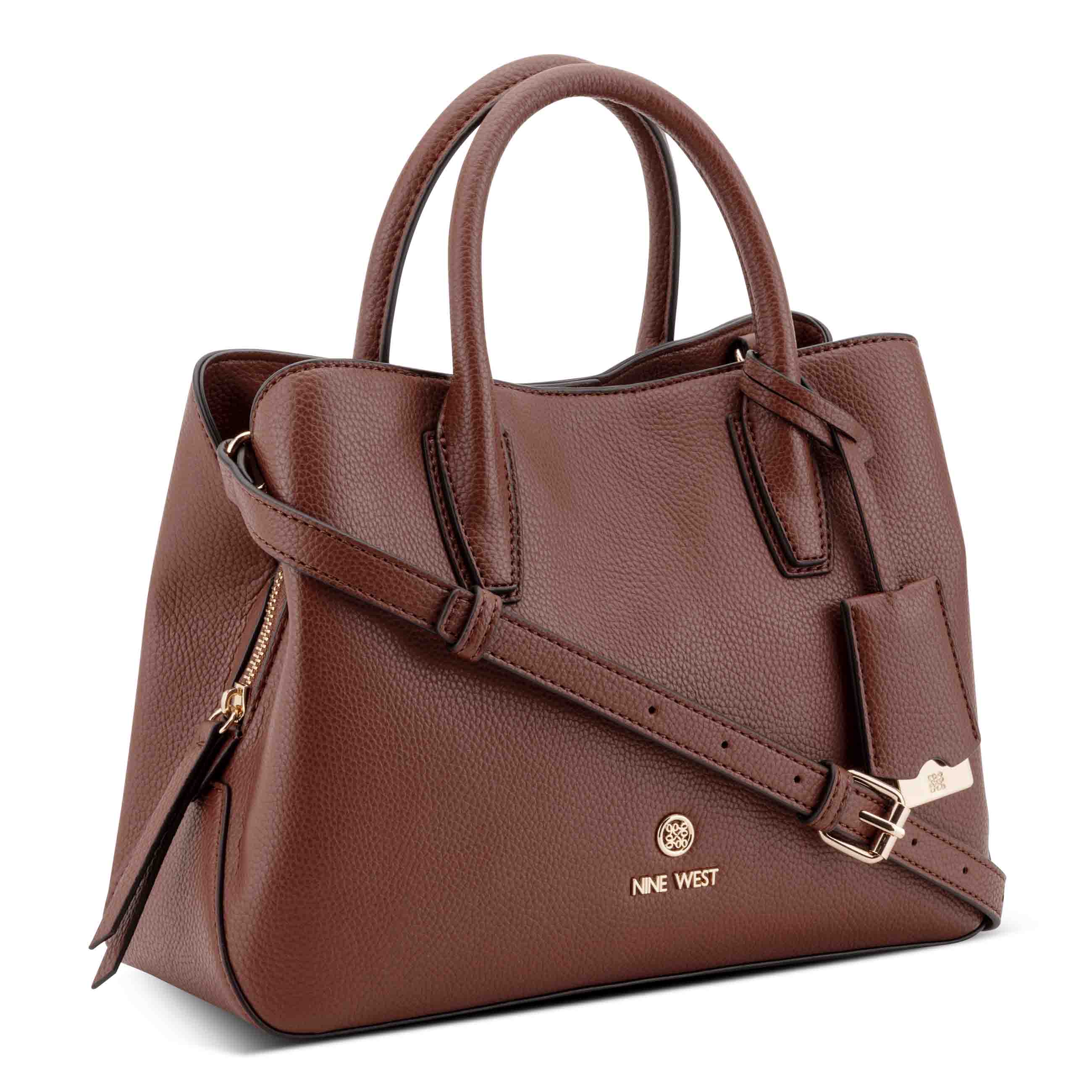 yel×BK⭐︎sn9出品 Lakelyn Triple Compartment Satchel - Chestnut | Nine West
