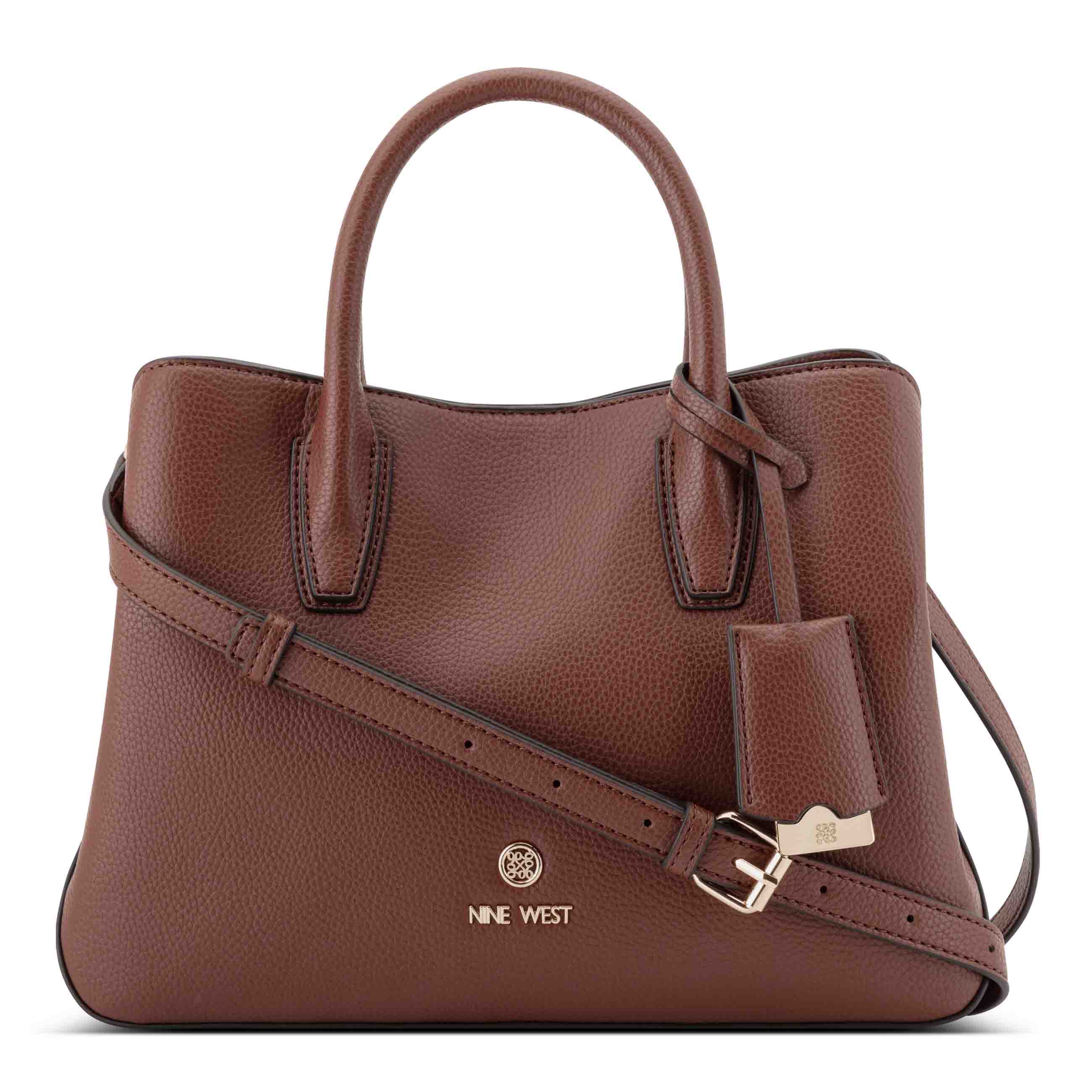 Lakelyn Triple Compartment Satchel - Chestnut | Nine West