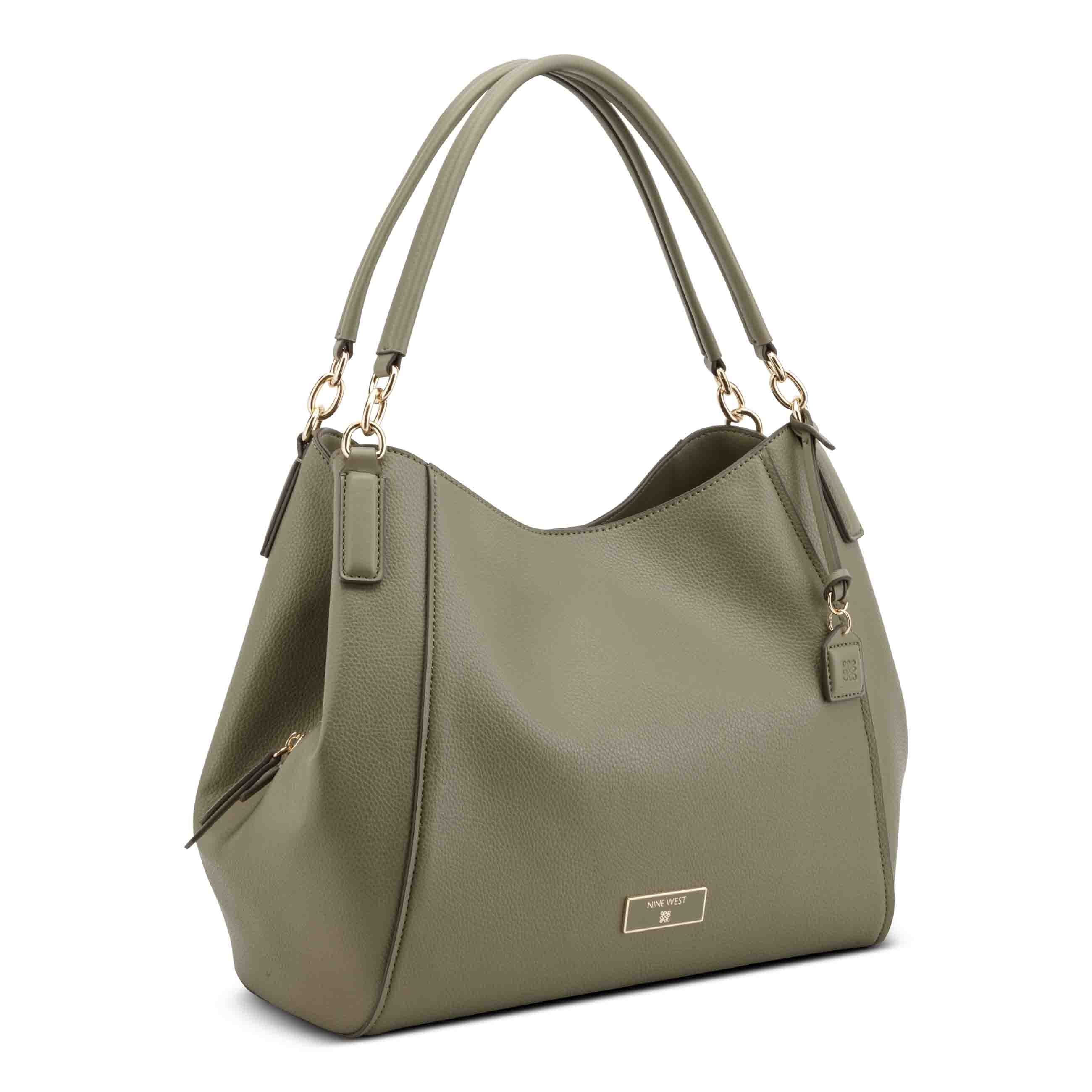 Deacon Triple Compartment Shoulder Bag - Loden | Nine West