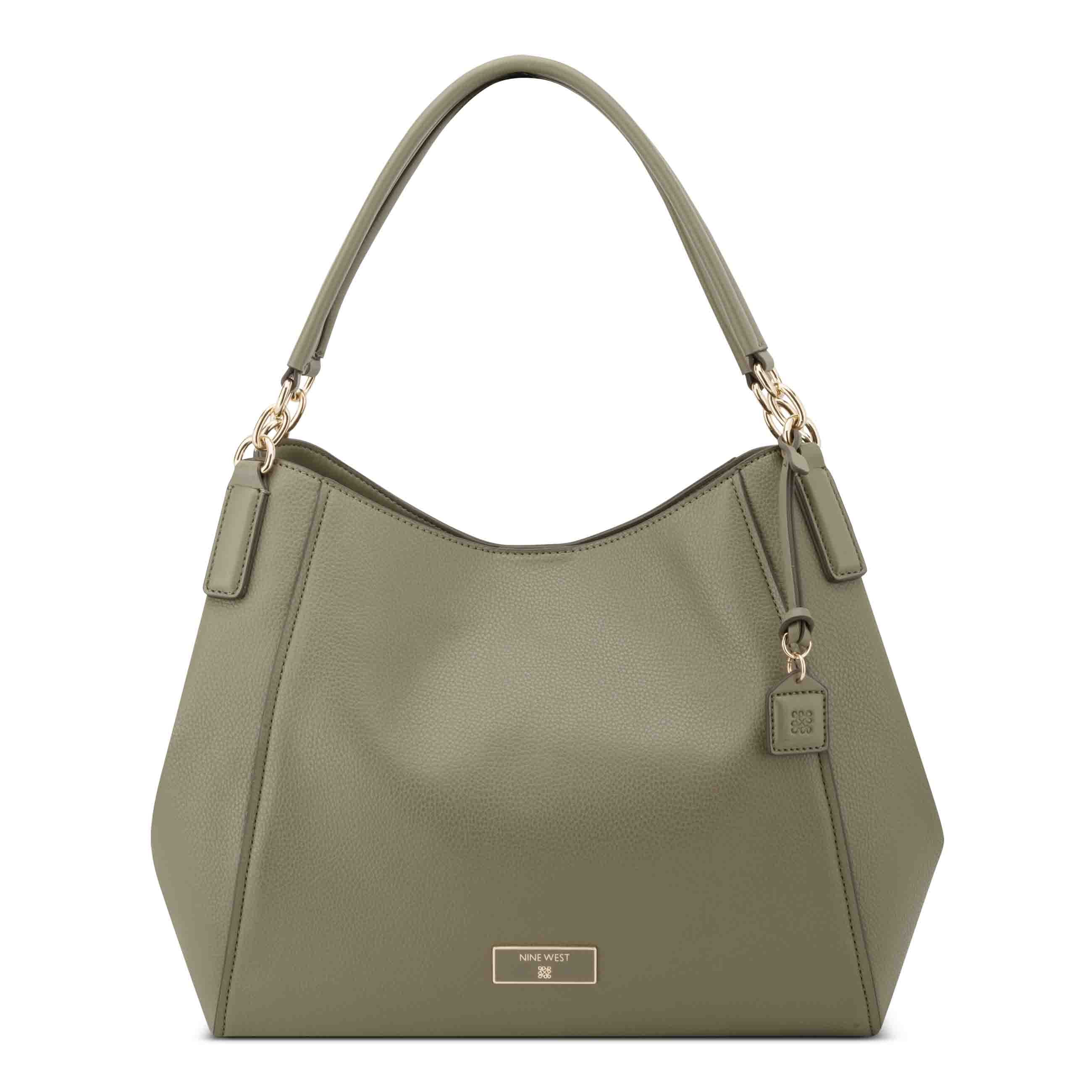 Deacon Triple Compartment Shoulder Bag - Loden | Nine West