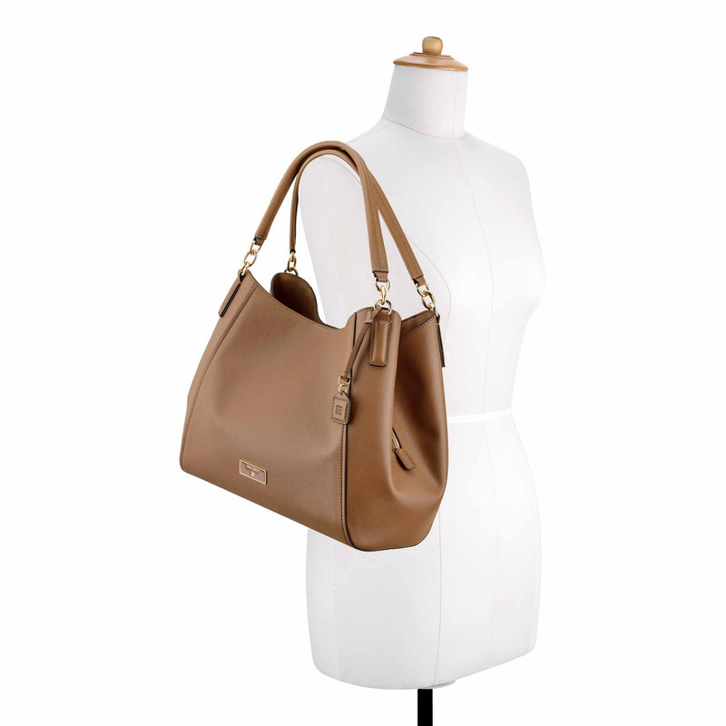 Deacon Large Triple Compartment Shoulder Bag