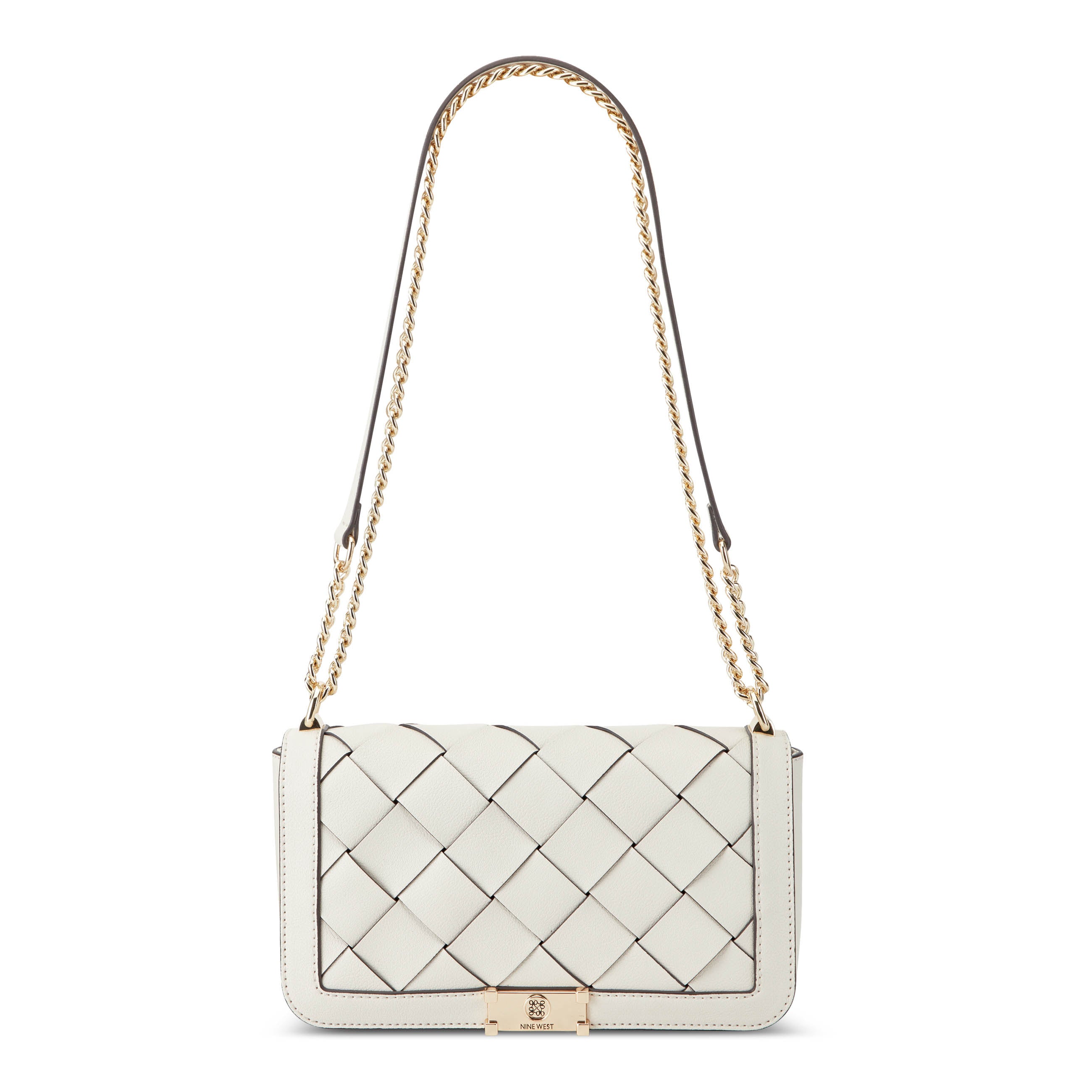 Mylah Woven Flap Chain Convertible Crossbody