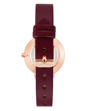 Floral Dial Strap Watch