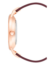 Floral Dial Strap Watch