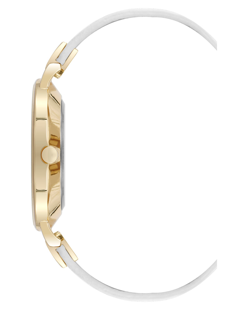 Floral Dial Strap Watch