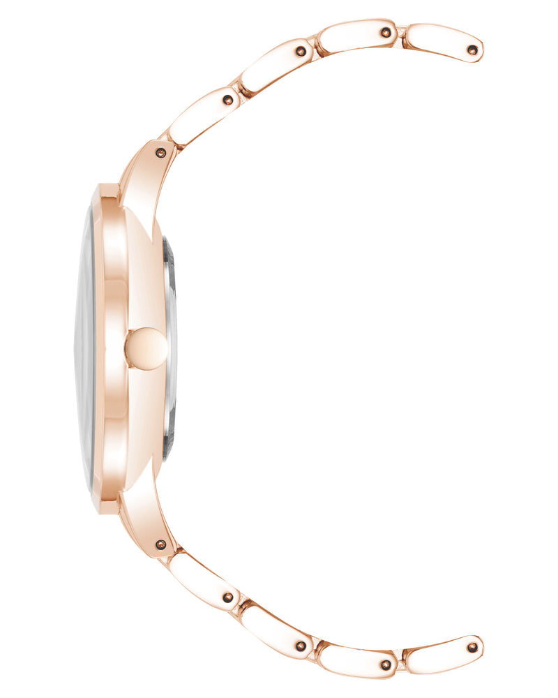 Crystal Accented Bracelet Watch