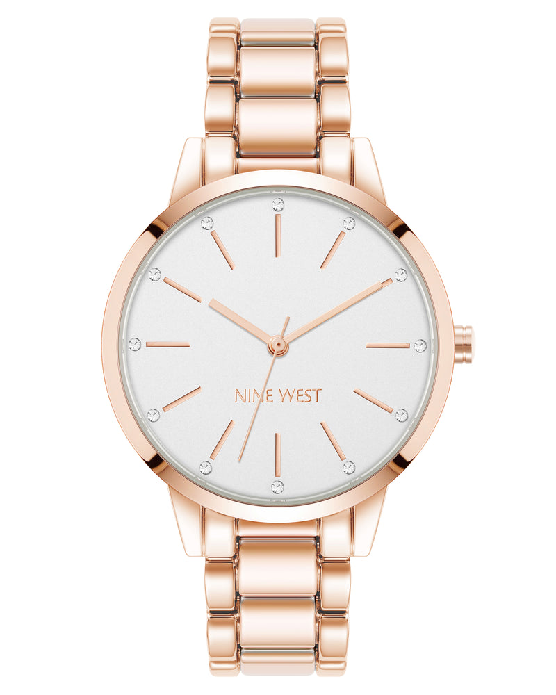 Crystal Accented Bracelet Watch