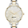 Crystal Accented Floral Dial Watch