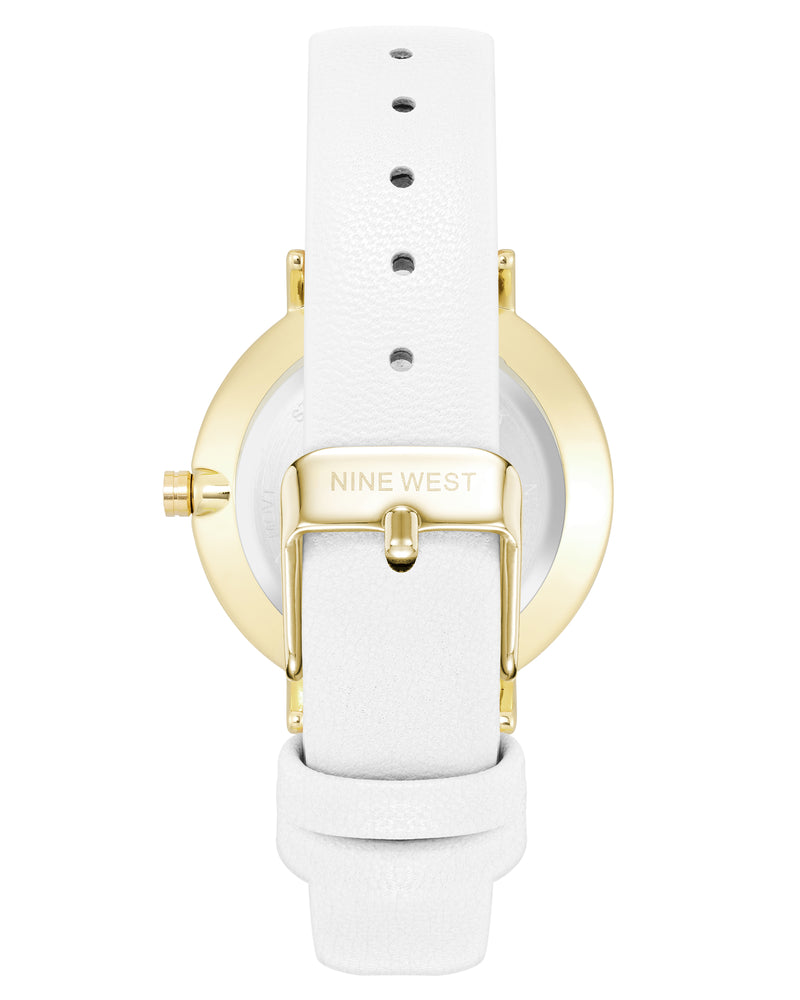 Two-Tone Bezel Strap Watch