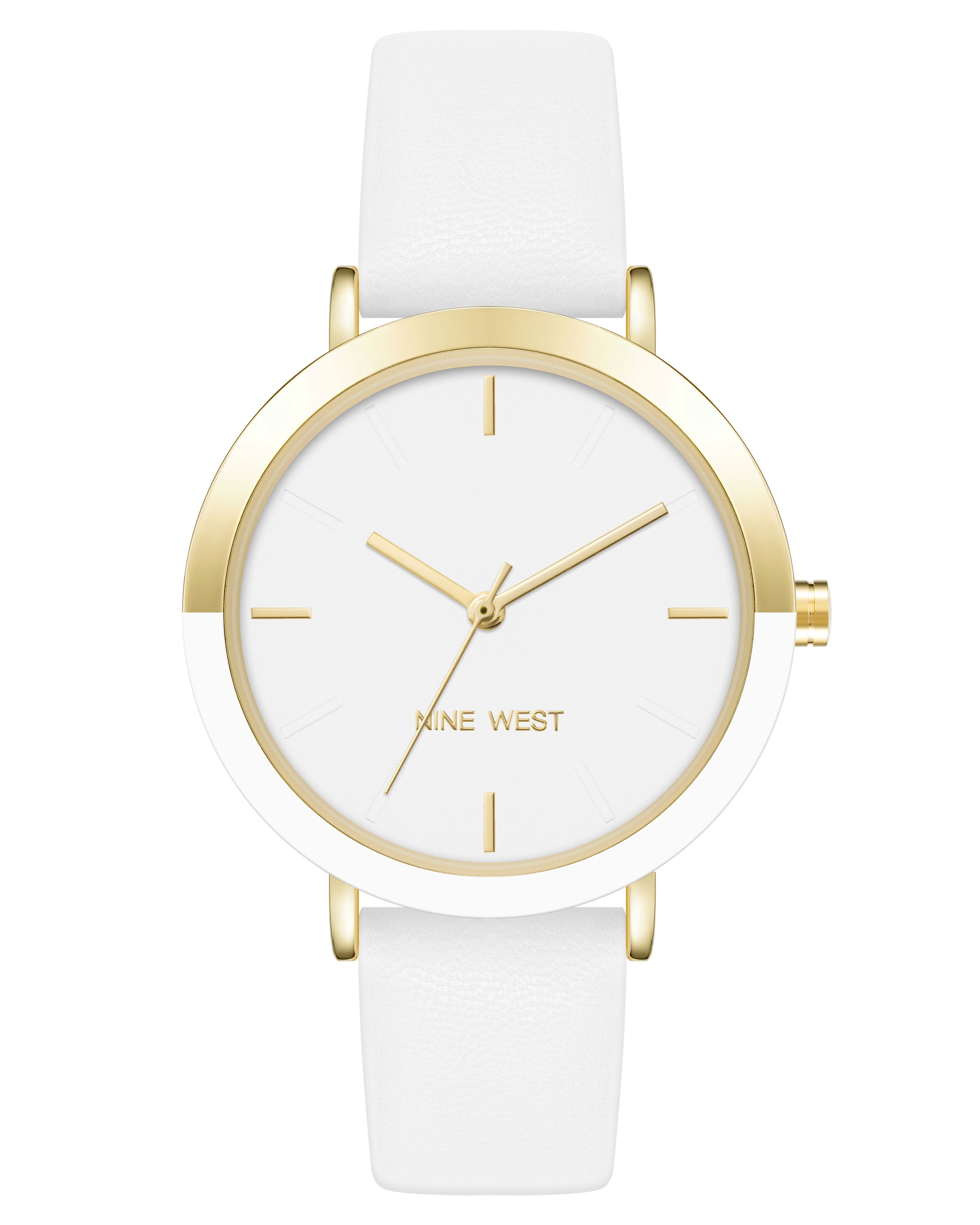 Two-Tone Bezel Strap Watch