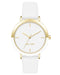 Two-Tone Bezel Strap Watch