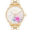 Flower Motif Dial Watch