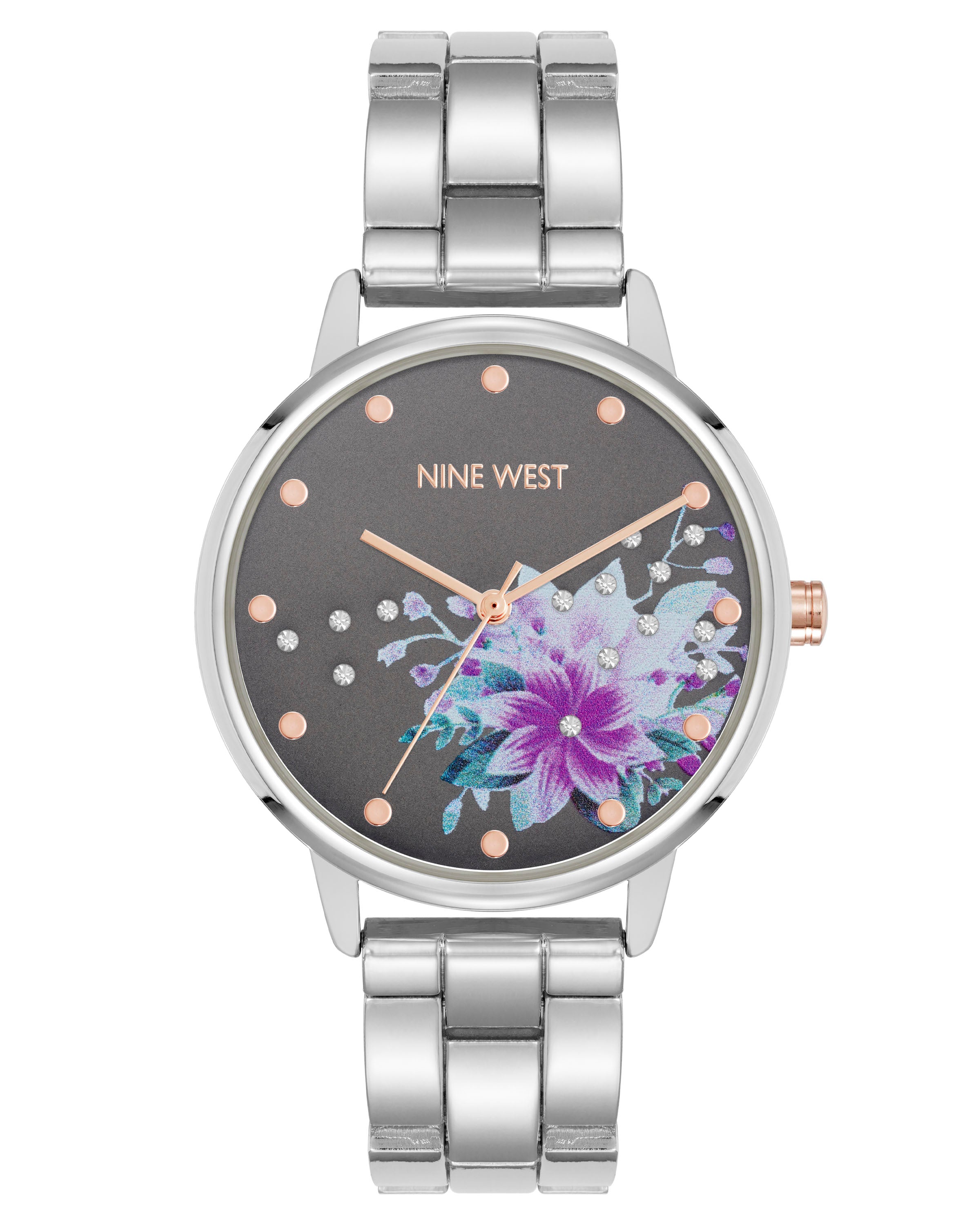 Flower Motif Dial Watch