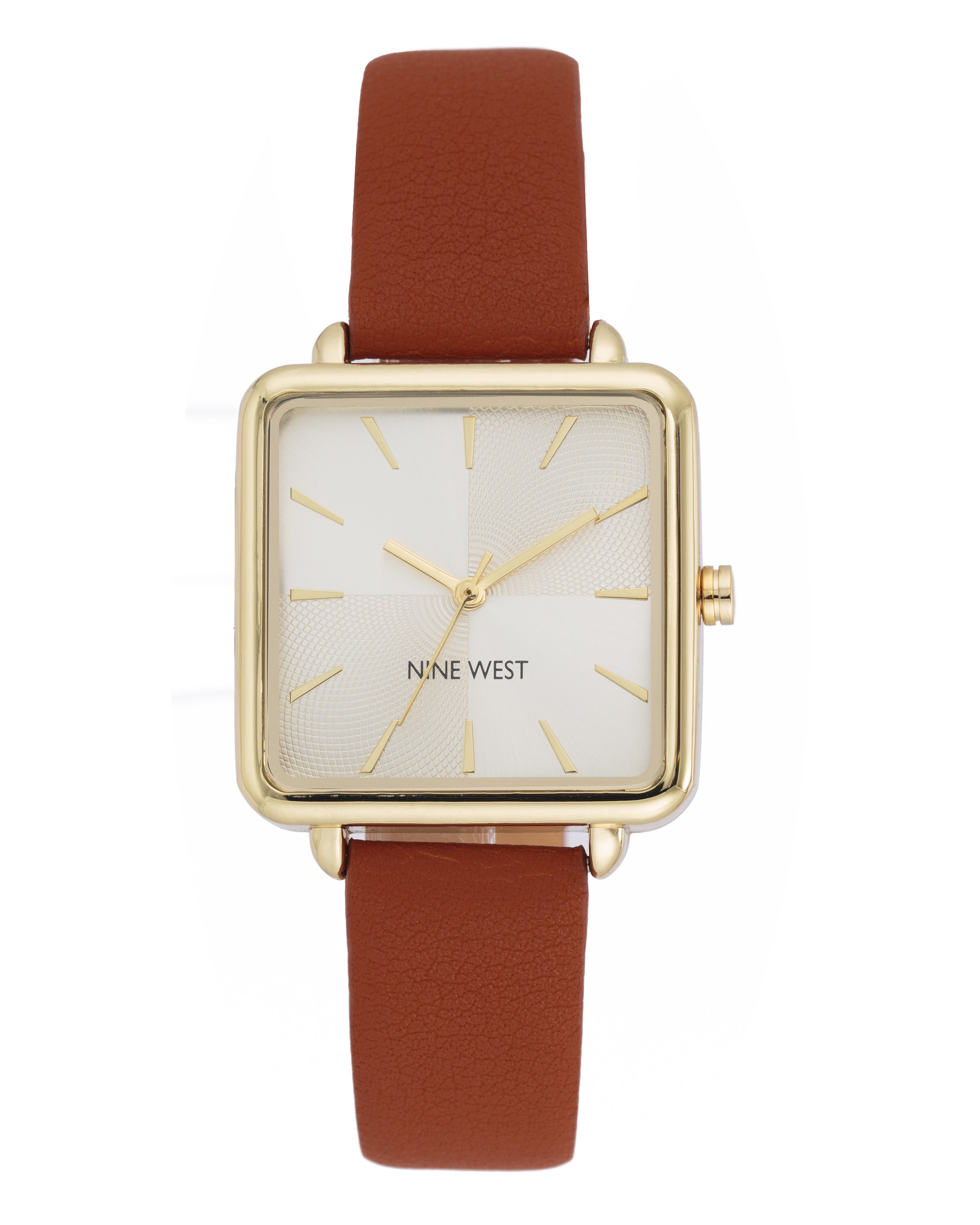 Square Case Smooth Strap Watch