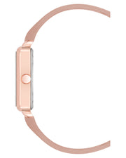 Square Case Smooth Strap Watch