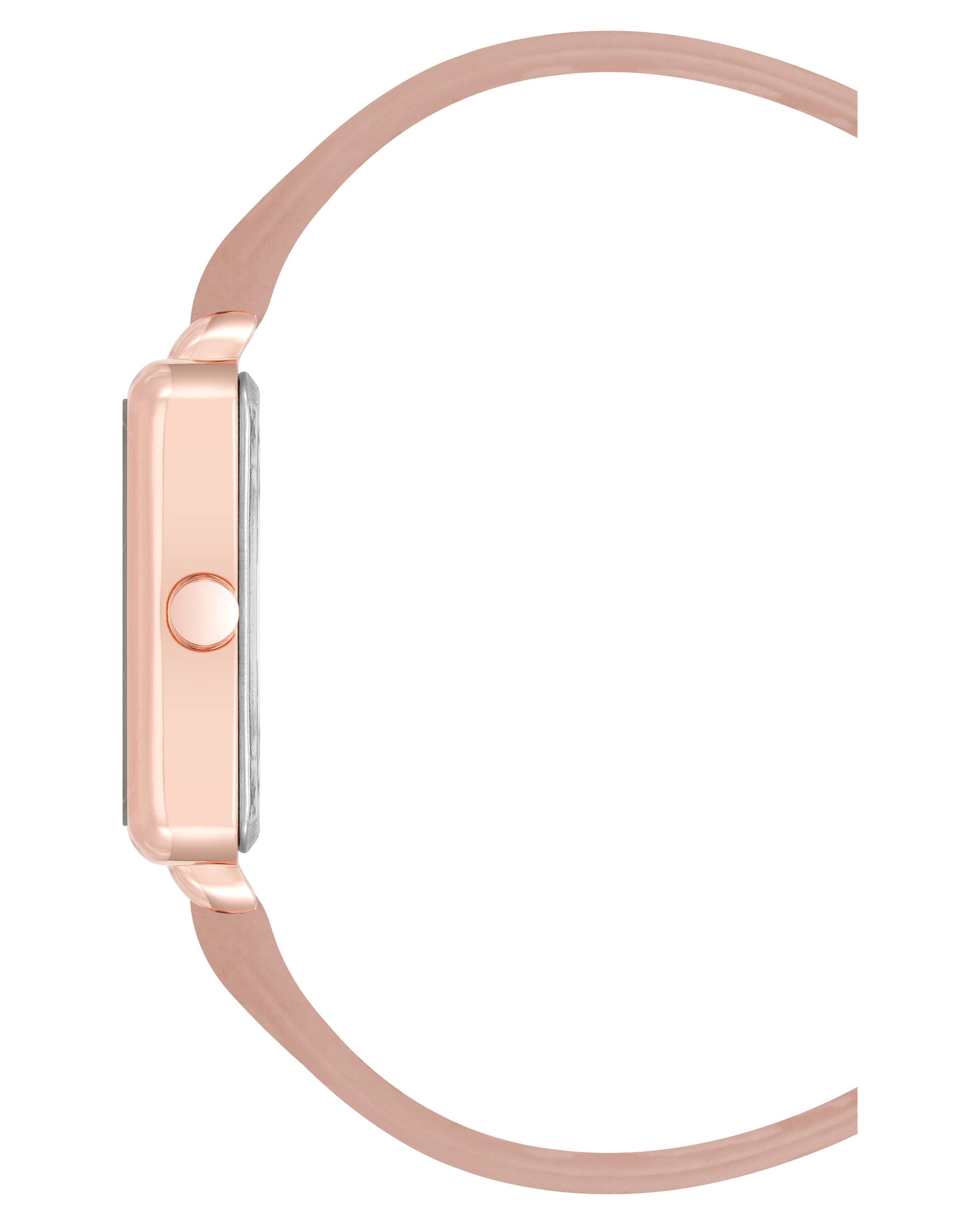 Square Case Smooth Strap Watch