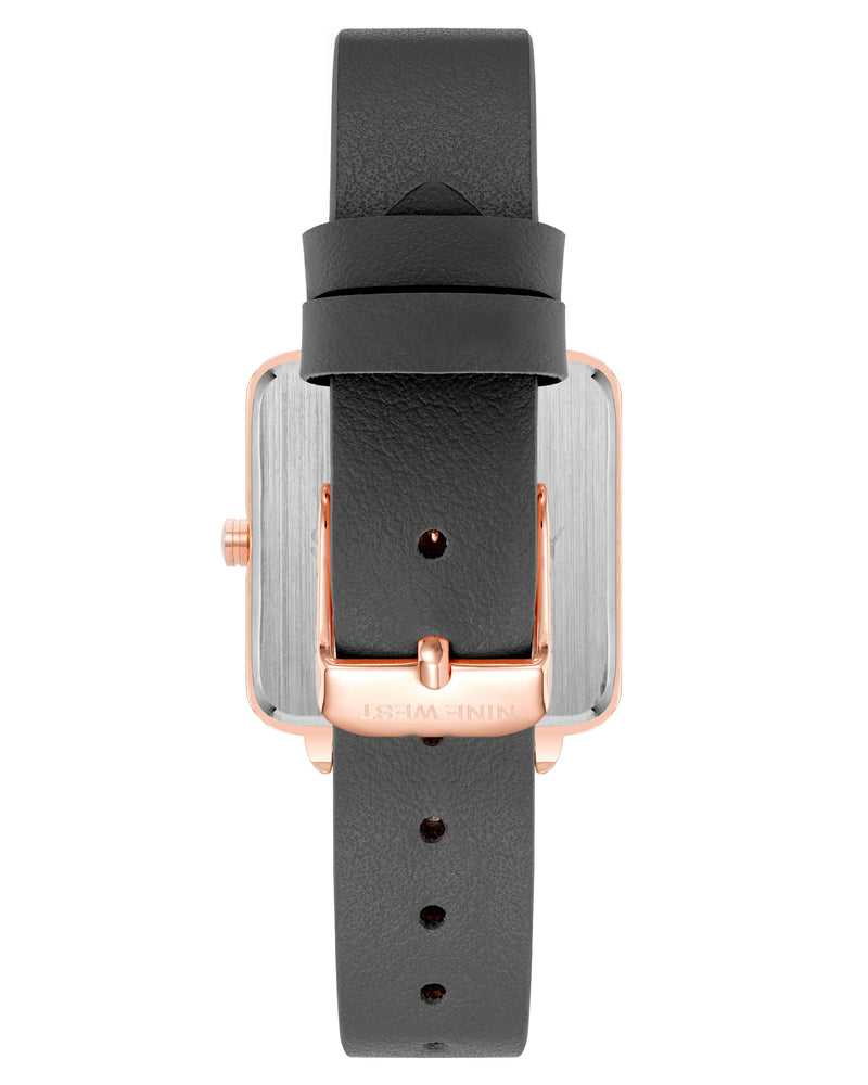 Square Case Smooth Strap Watch