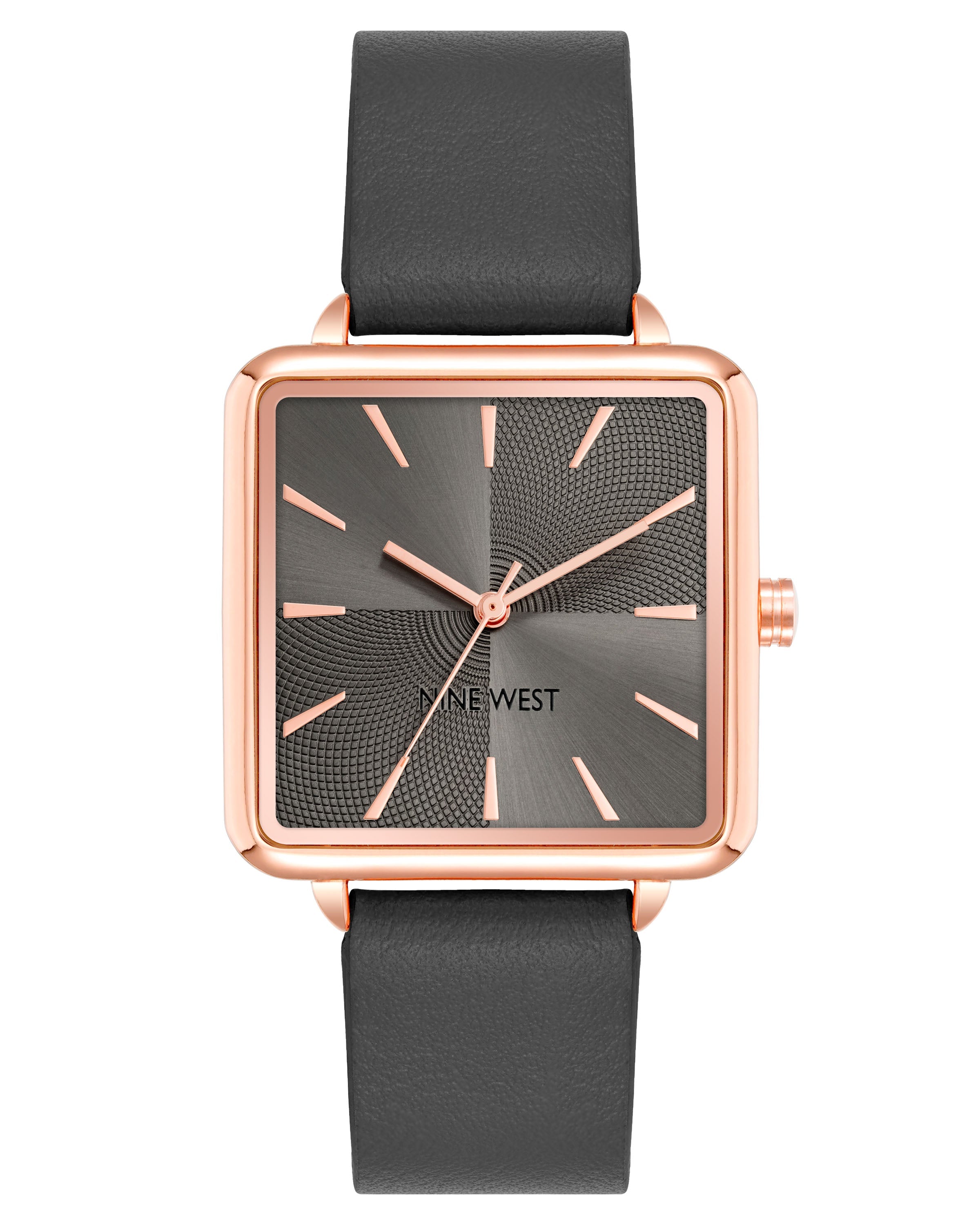Square Case Smooth Strap Watch