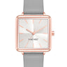 Square Case Smooth Strap Watch