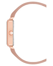 Square Case Smooth Strap Watch