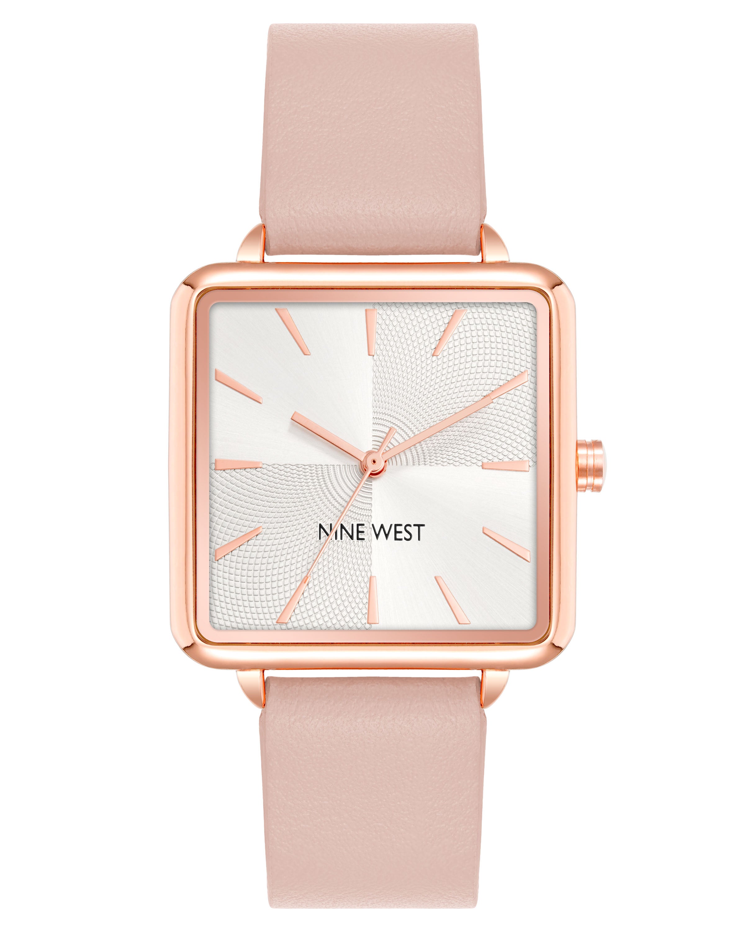 Square Case Smooth Strap Watch