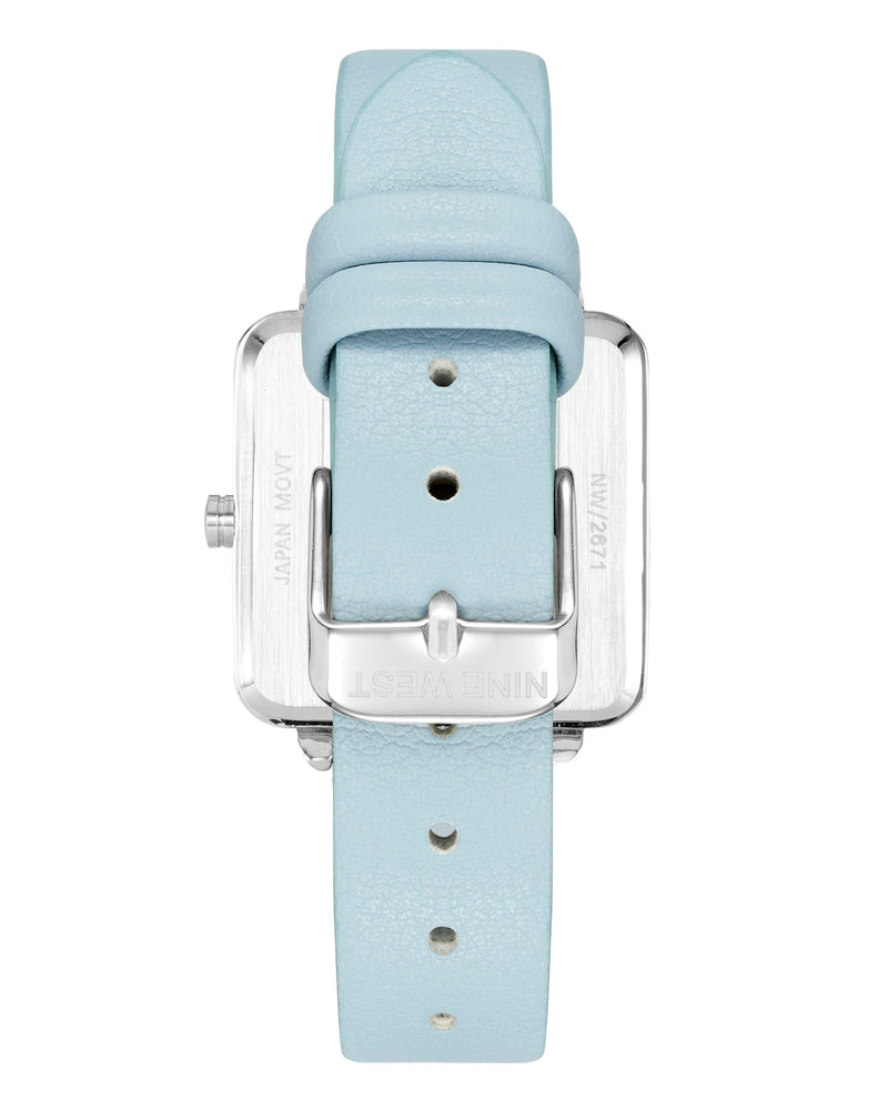 Square Case Smooth Strap Watch