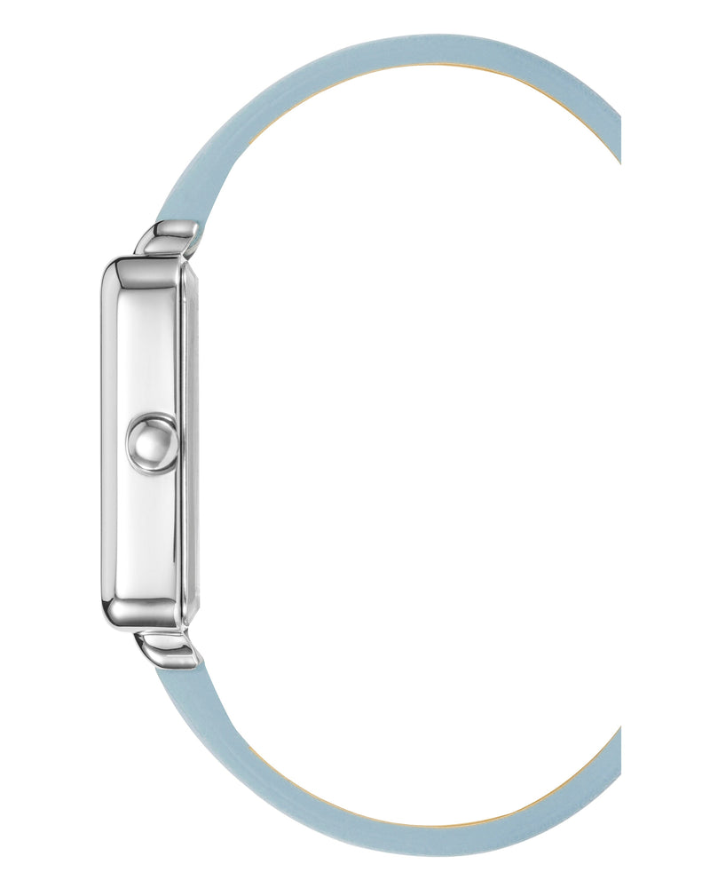 Square Case Smooth Strap Watch