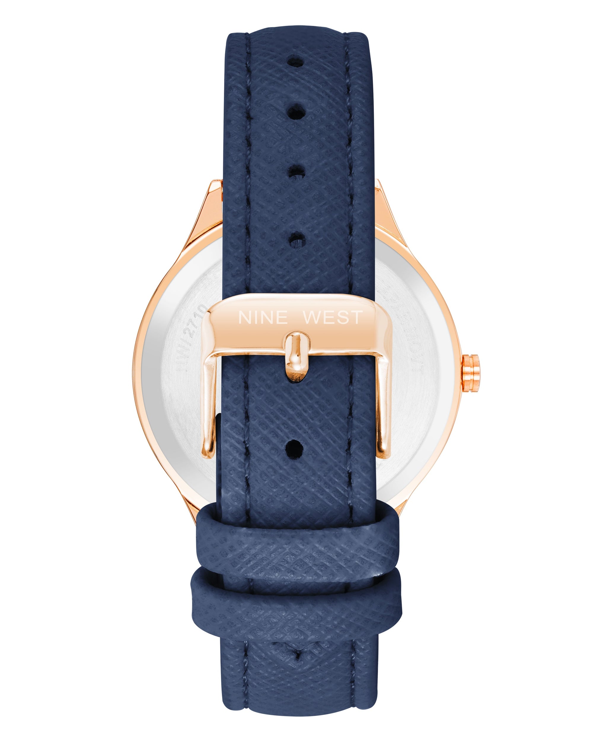 Navy Textured Strap Watch