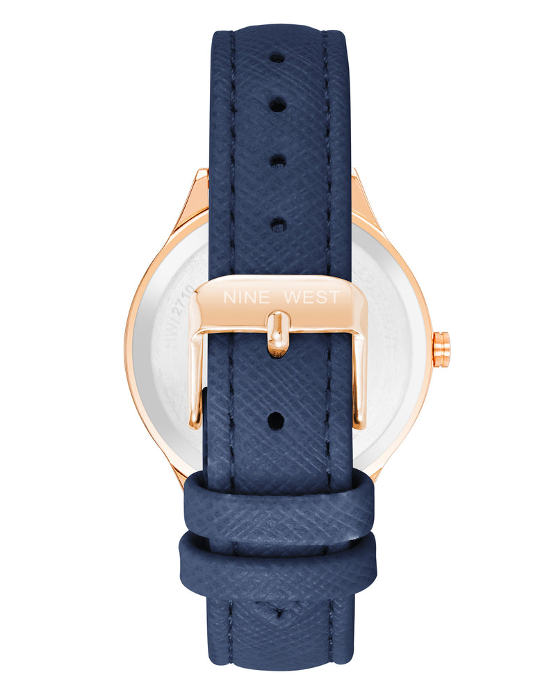 Navy Textured Strap Watch