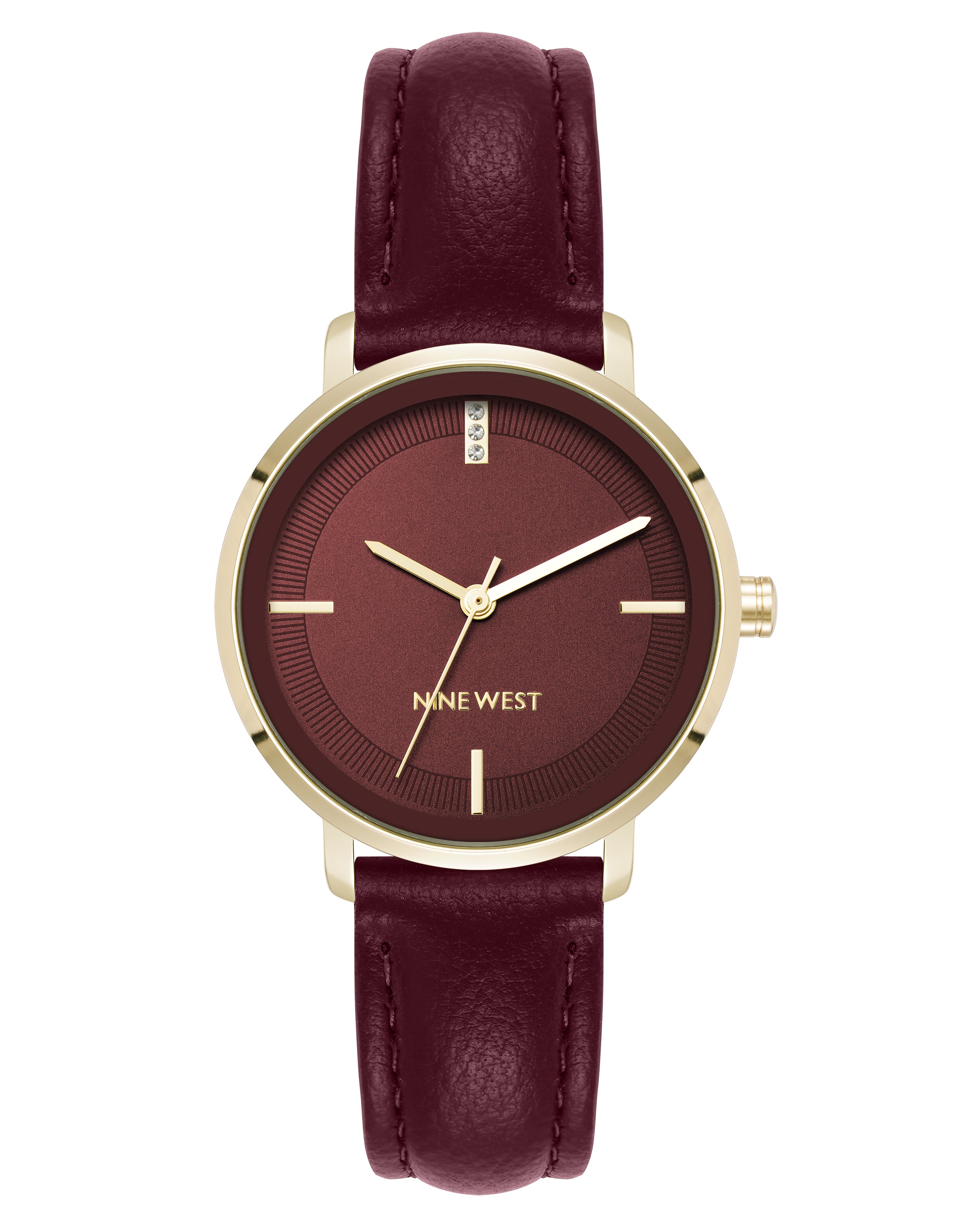 Crystal Accented Dial Strap Watch