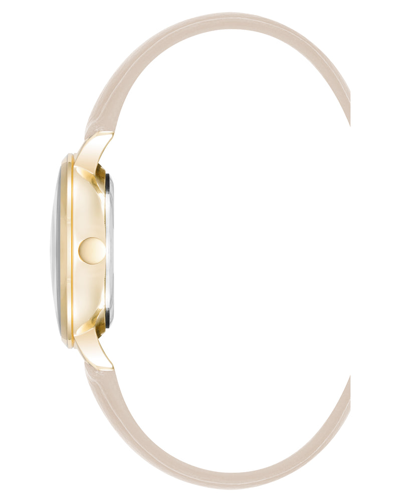 Crystal Accented Dial Strap Watch