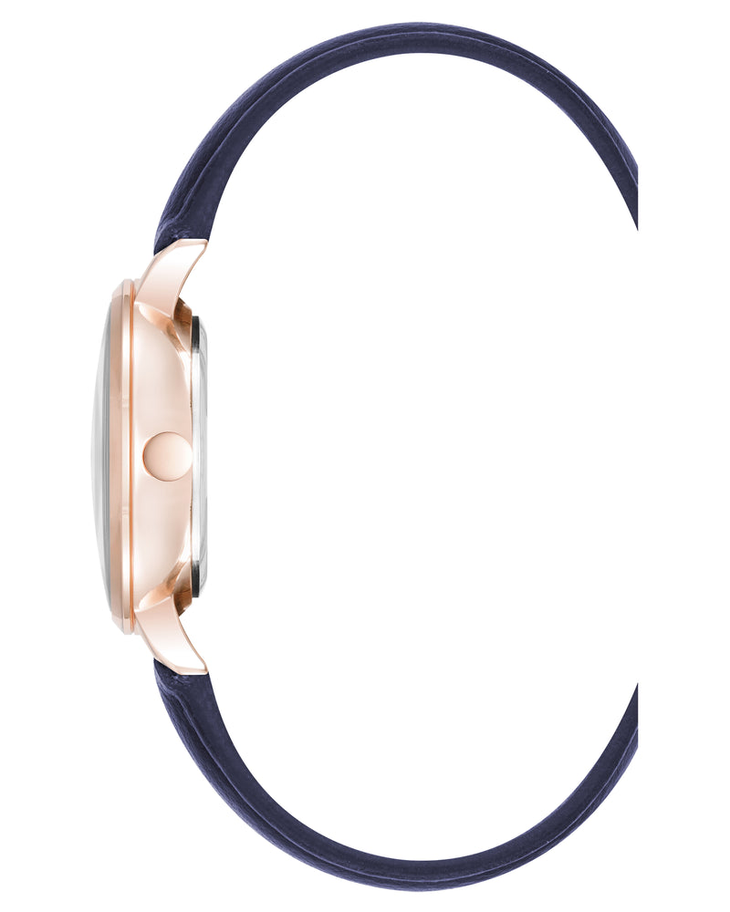 Crystal Accented Dial Strap Watch