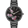 Textured Floral Dial Bracelet Watch