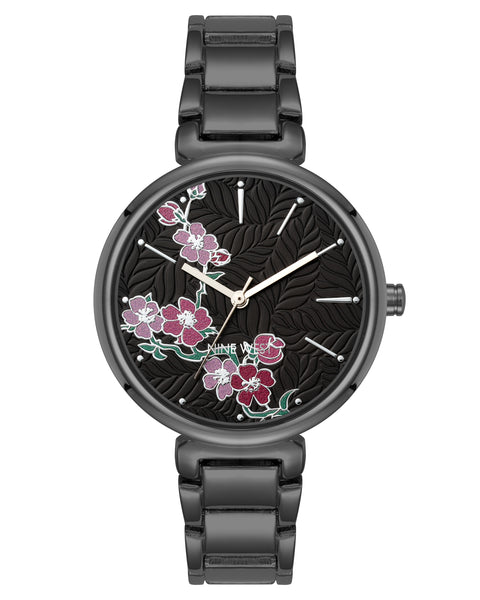 {NIB} NINE WEST floral watch NW-2044FLBK_grande.jpg?v=  main image 3