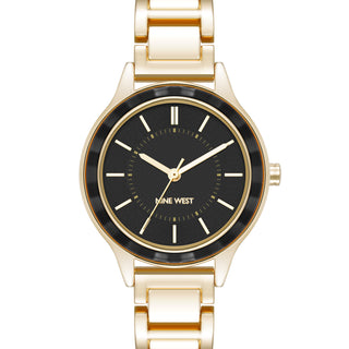 Textured Bezel Bracelet Watch
