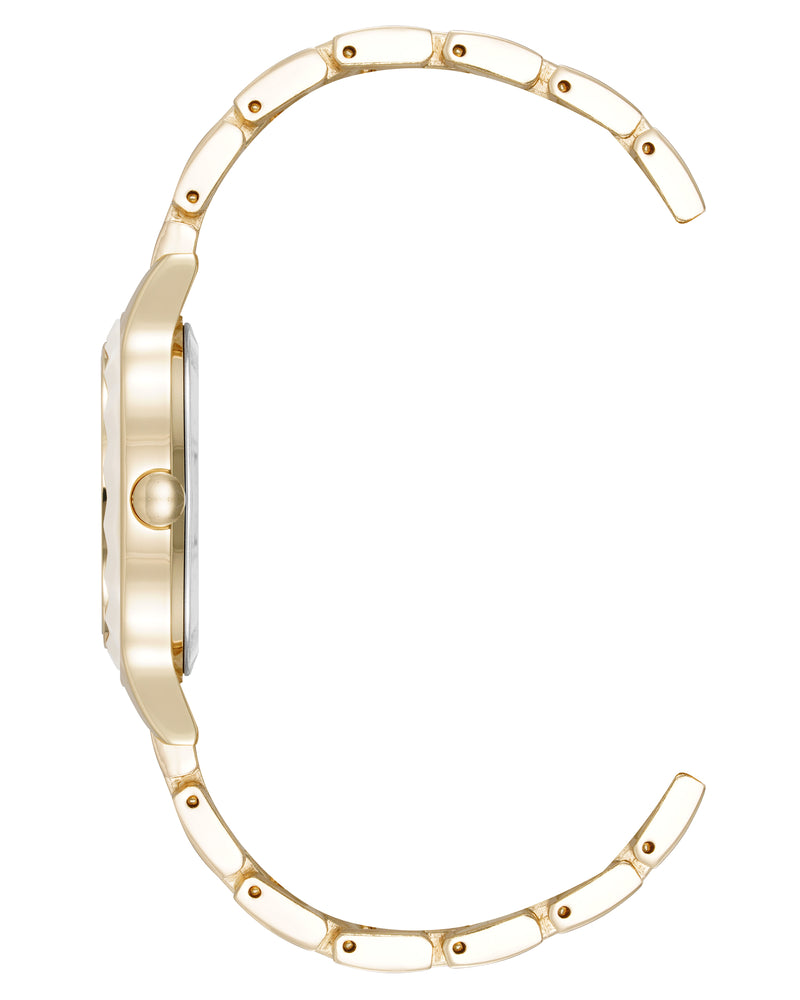 Textured Bezel Bracelet Watch