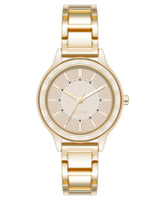 Textured Bezel Bracelet Watch