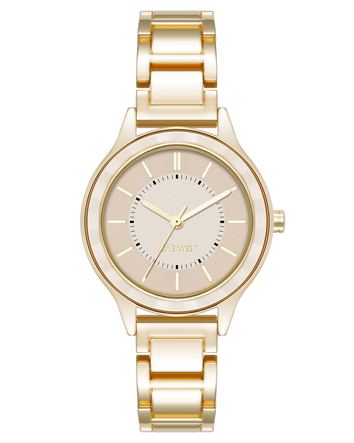 Textured Bezel Bracelet Watch